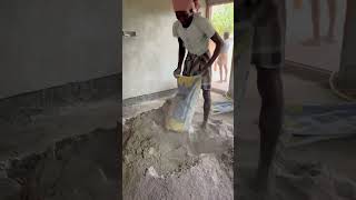 Cement and sand mixing #construction #shorts #cement