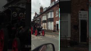 traction engine just passing in whitchurch shropshire