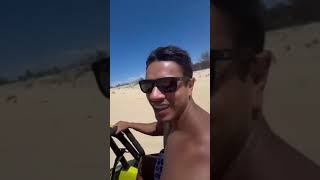 Homens armados tentam assaltar turistas em buggy na Praia do Cumbuco, em Caucaia