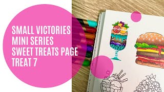 Small Victories Mini Series Sweet Treats Page | Treat 7 Cocktail | Johanna Basford | Adult Colouring