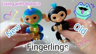 Comparison of the old and new Fingerlings Monkey #review #money #animals #toys #kids #robots #funny