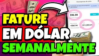 APLICATIVO PAGANDO para Ganhar Dinheiro em DÓLAR na Internet SEM APARECER pelo CELULAR 2024!