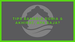 Khutbah Jumat Ustadh Husni Thamrin: TIPS BAHAGIA DUNIA & AKHIRAT, APA SAJA? Simak smp habis!