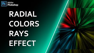 How do you make radial rays in Photoshop | Colorful Radial Rays Effect | Photoshop Tutorial