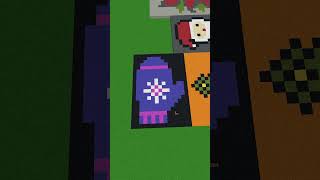 Minecraft Christmas Pixel Art - Glove #shorts