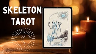 Tarot Flip Through ~ Skeleton Tarot ~ Cute Indie Deck!