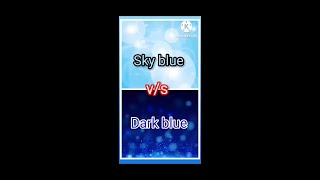 Sky blue vs Dark blue / which is your favorite one 😊 comment down / #shorts #trending #viral / kdisa