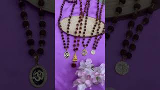 WHATSAPP +919322219437 TO ORDER- Lord Ganesha /Shiva Mens Rudraksha Gold Mala Necklace