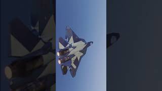 Esquivado misil, el caza Sukhoi T-50/PAK FA. #shorts.#video corto