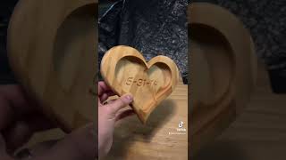 Anniversary heart bowl for Valentine’s Day. #shapeoko #faulksbuilds smallbusiness