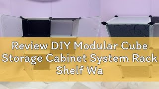 Review DIY Modular Cube Storage Cabinet System Rack Shelf Wardrobe Box Storage