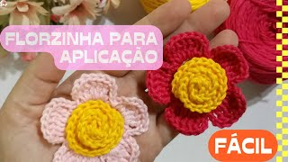 [flores da primavera] flor de crochê fácil para aplicação