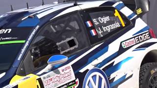 05.07.2015 Zwycięzcy Rajdu Polski - S. Ogier, J. Ingrassia [ Francja ] i VW [ Niemcy ]