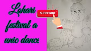 Lohari Drawing Easy for  class 4 to 5 class II Lohri Drawing II Lohri Drawing Images|Lohri Sketch😏😁❤