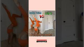 Lilly k V.S Rybka Twins |Tiktok Handstand Challenge