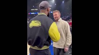 Siya kolisi meets David Beckham