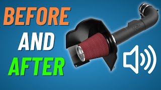 K&N Cold Air Intake Before & After (Sound Only) - Silverado 5.3 L - Exhaust Cold Start & Accelerate