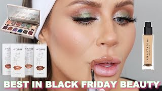 FULL FACE OF MY FAV 2020 MAKEUP AND ALL IN THE BLACK FRIDAY SALE! Green & nude smokey glam 💚