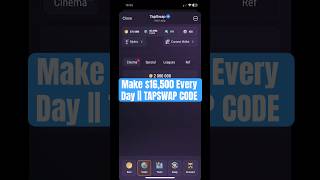 Make $16,500 Every Day Code Tapswap || Tapswap Video Code Today #tapswap #code