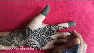 Beautiful mehndi design Simple  mehandi design mehndi tutorial