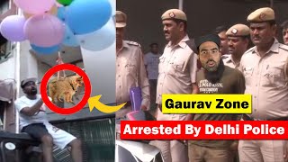 Gauravzone Arrested By Delhi Police | Gauravzone Dog Flying | Breaking News | #gauravzone #arrested