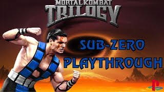 Mortal Kombat Trilogy: Sub-Zero Playthrough (PlayStation 1) (1080p 60fps)