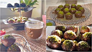 وصفة من #ذكريات_الطفولة كرات #الكيك والشوكولاته او (راس العبد)بأربع مكونات /#chocolate balls