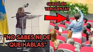 ESTO ES IMPOSIBLE! MINISTRA DEL PUEBLO LE PONE TREMENDO CALLADÓN A ESTUDIANTE FALSA DESPISTADA