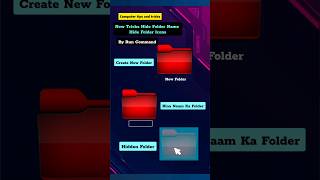 how to create without name folder and hide folder | New Tricks Hide Folder Name Hide Folder Icons