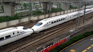 CRH2A+CRH2A, China High Speed train 中國高速列車 (D5502/3南京往南通, Nantong to Nanjing Train)