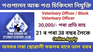 অসম চৰকাৰৰ নতুন চাকৰিৰ খবৰ || Assam job vacancy 2024 || Assam govt job update 2024 || Job in assam