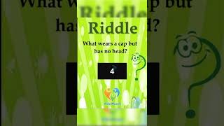 Riddle: What wear a cap but has no head? #riddles #riddleswithanswers #riddlechallenge #riddleaddict