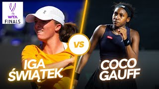 🔴 Iga Świątek 🆚 Coco Gauff | LIVE WTA FINALS Fort Worth