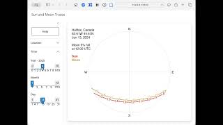 R shiny app to draw sun and moon traces