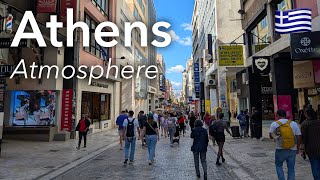 🇬🇷 Athens City Walk in 4K: Center of The City and Acropolis | Greece