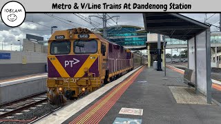 Metro & V/Line Trains At Dandenong Station