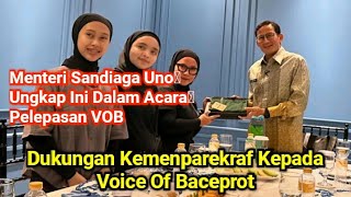 Dukungan Kemenparekraf Kepada Voice Of Baceprot. Sandiaga Uno Ungkap ini Dalam Acara Pelepasan VOB