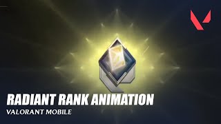 Radiant Rank Animation - Valorant Mobile