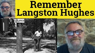 😎 Remember by Langston Hughes Summary - Remember by Langston Hughes Analysis