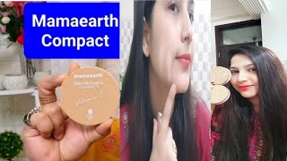 Mamaearth glow oil control compact powder Review and Swatches ♥️☺️😍My honest review..