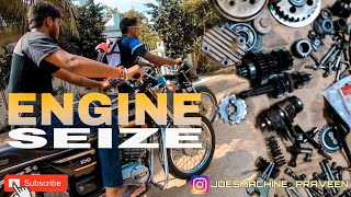 hero honda splendor engine got seized | old version | watch how we rebuild it🤯