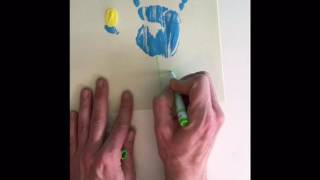 Spring handprint craft