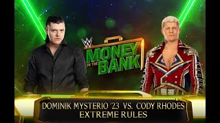 WWE FULL MATCH | Cody Rhodes vs Dominik Mysterio | Money in the Bank  2023