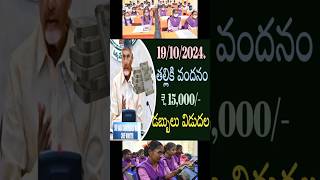 అమ్మ ఒడి 15,000 తల్లుల యొక్క అకౌంట్స్ కి ఈరోజు విడుదల #ytshorts