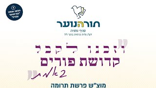 תורהנוער נתניה // הרב רועי אמגר // "ולישרי לב שמחה" - שיעור הכנה לפורים