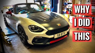 Why Have I REMOVED Modifications from my Abarth 124 Spider!