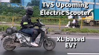 Upcoming TVS Electric Scooter (XL Based) Spied Testing