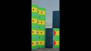 Sao Tome and Principe export import container video short