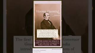 Viceroy Canning & portfolio form of government #upsc2024 #cabinet #upsc #upschistory #revoltof1857