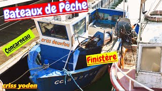 Concarneau ; Autour de La Ville Close ; Quai ; Bateaux ; Cornouaille ; Finistère ; Bretagne ; France